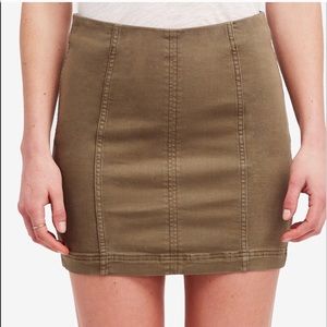 Modern femme denim mini skirt